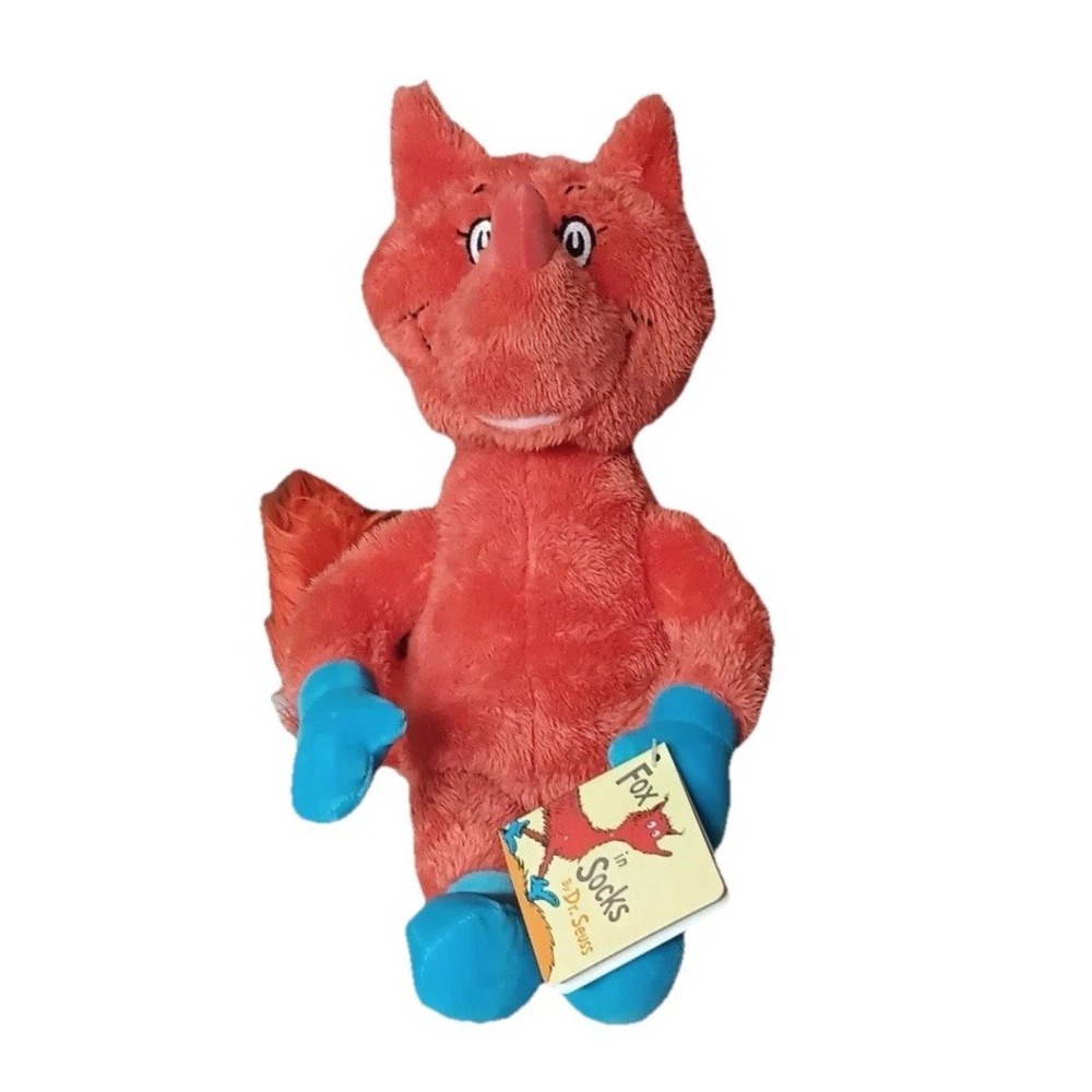 Dr Suess Fox In Socks Kohls Cares Plush‎ Lovey Stuffed Animal Toddler Infant NWT